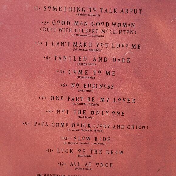 CD Bonnie Raitt - Luck Of The Draw - Picture 3 of 7